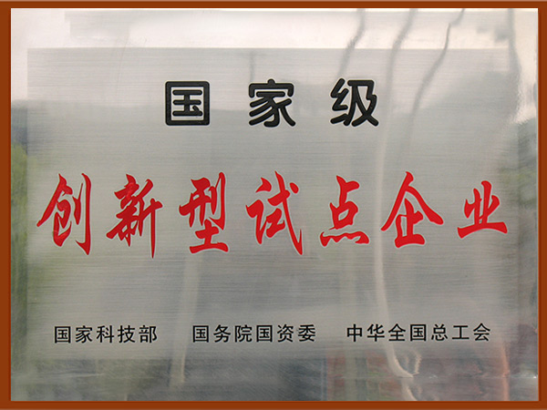 國(guó)家級(jí)創(chuàng)新型試點(diǎn)企業(yè)